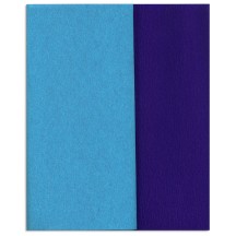 Gloria Doublette Double Sided Crepe Paper from Germany ~ Turquoise and Royal Blue